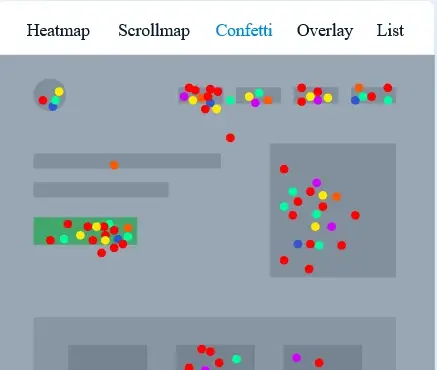 Crazy Egg: Confetti Website Click & Tap Tracking Analytics