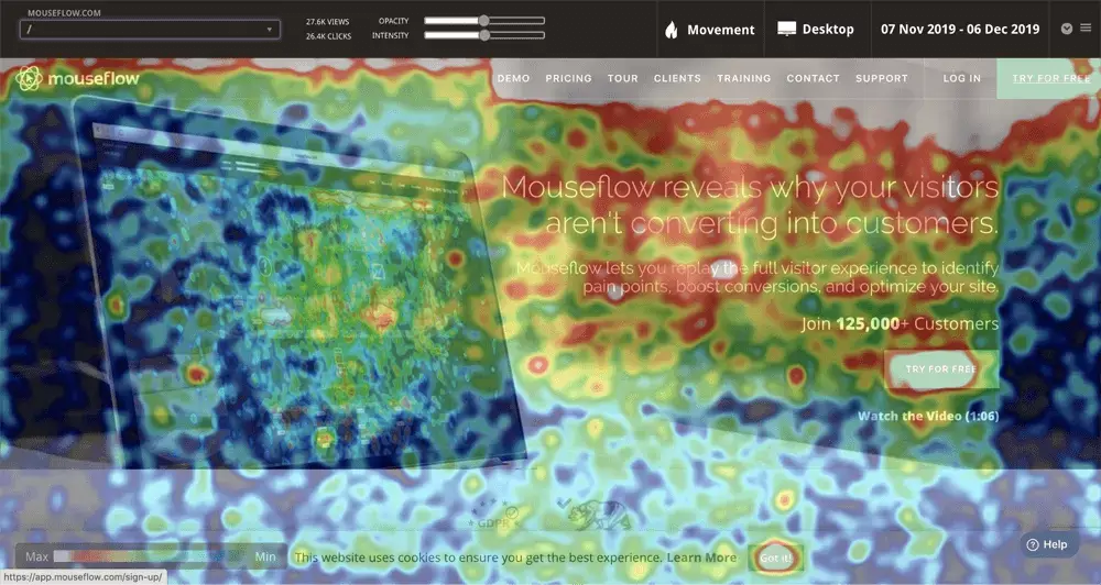 Mouseflow l Session Replay, Heatmaps, Funnels, Forms ...