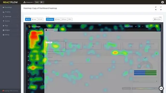 Reactflow Heatmap & Recording Sessions