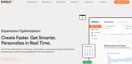 Best A/B testing tools 2023: Evolv - Brillmark