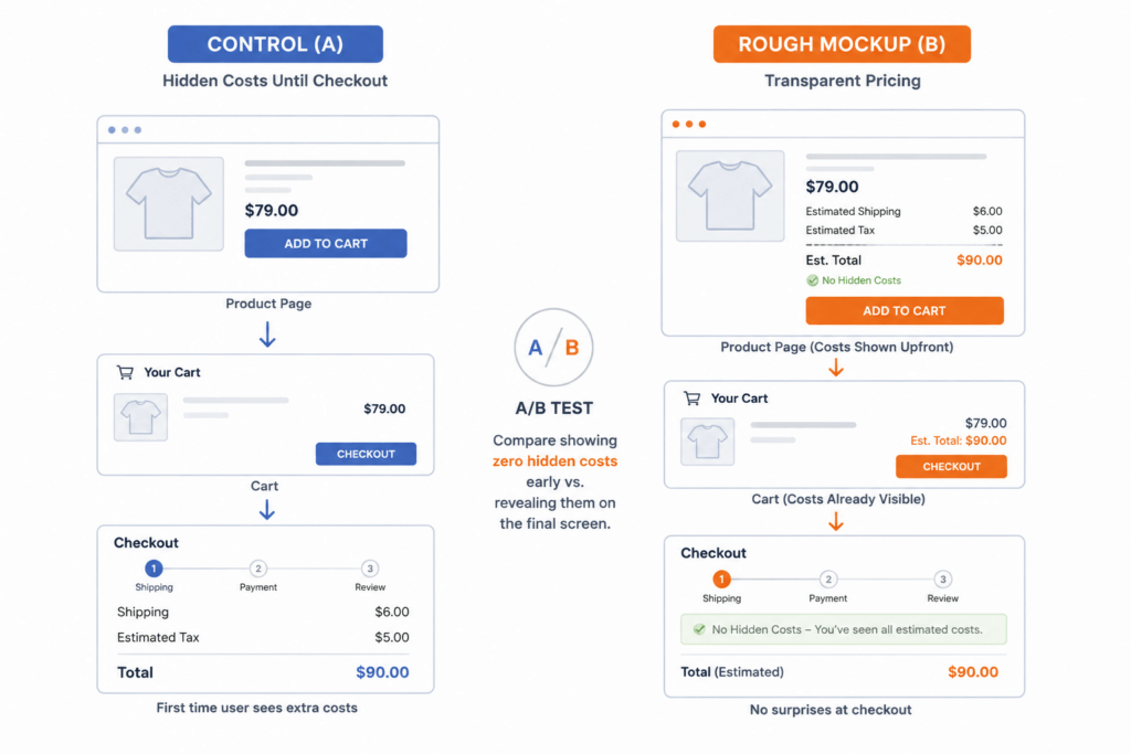 Show Transparent Pricing in Cart