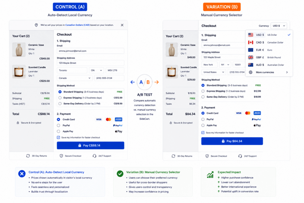  Display Prices in Local Currency